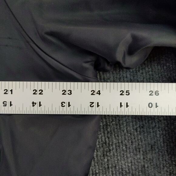 Vintage FedEx Federal Express Full Zip Coat Size L Gray Striped Quilted Liner - Picture 4 of 12